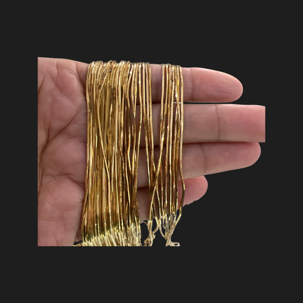 Sterling Silver Chains Gold Plated (MRDC-25-G)