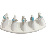 Larimar Size 7 Rings Sterling Silver