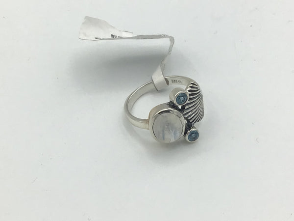 Blue Topaz Size 7 Rings Sterling Silver