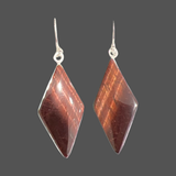 Red Tiger’s Eye Earrings