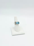 Blue Topaz Statement Ring