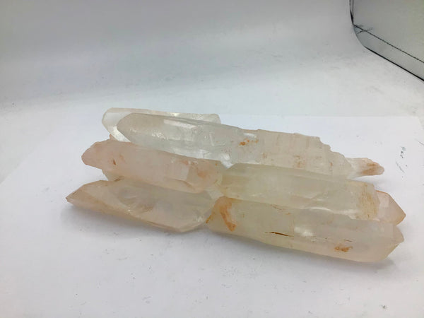 Quartz Points with Pink Iron