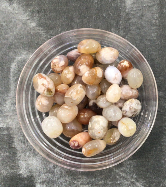 Flower Agate-Irregular Egg Shape