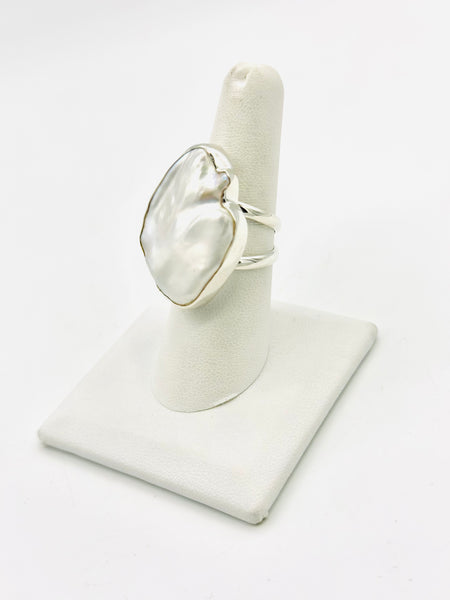 Pearl Size-7 Rings Sterling Silver