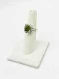 Peridot Size-7 Rings Sterling Silver