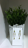Sterling Silver Designer Garnet And Period Earings