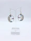 Sterling Silver Moonstone,Amethyst,BT earring