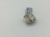 Multi Stone Size -7 Rings Sterling Silver
