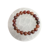 Natural Garnet Beaded Bracelets 8 mm