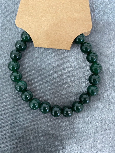 Green Jade Beaded Bracelet