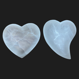 Selenite Heart /Leaf Shape Charging Plate 14 cm