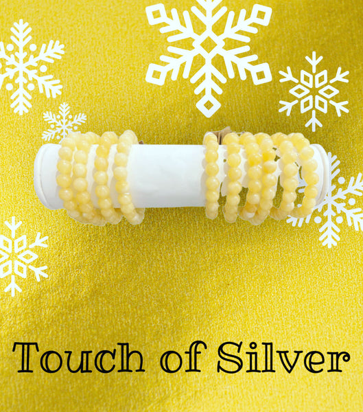 Yellow Calcite Beaded Bracelets