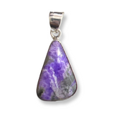 Suzalite or Sugilite Sterling Silver Pendant