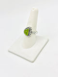 Sterling Silver Peridot Size 10 Rings