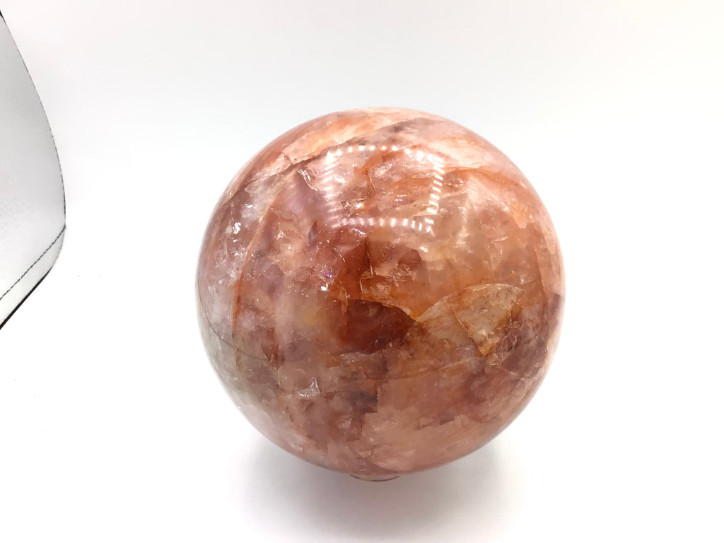 Hematoid Quartz Sphere (Heated)