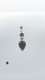 Labradorite Pendant With Mystic Quartz