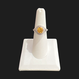 Citrine Size-6 Rings Sterling Silver