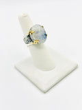 Rainbow moonstone Size 7 Rings Sterling Silver