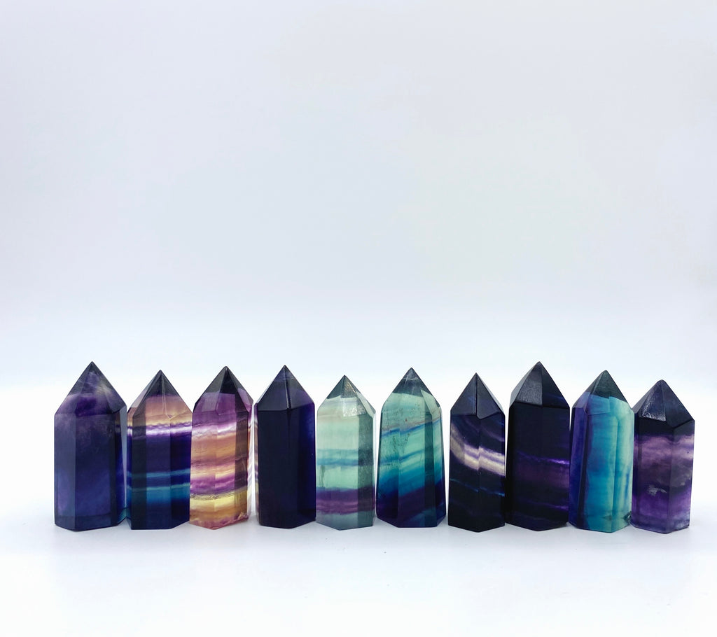 Small Fluorite Point Generator Crystals