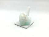 Blue Aragonite Hearts