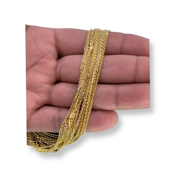Sterling Silver Chains Gold Plated (TR-40-G)