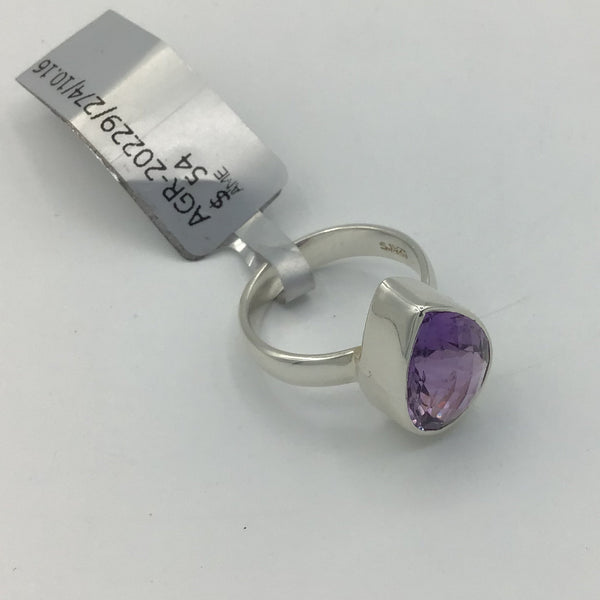 Amethyst Size-6 Rings Sterling Silver