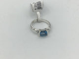 Blue Topaz Size 7 Rings Sterling Silver