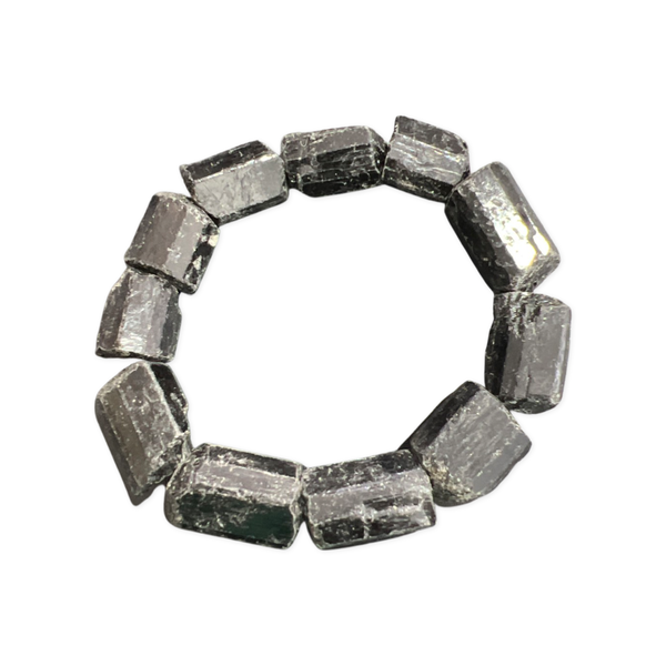 Black Tourmaline Rough Bracelets