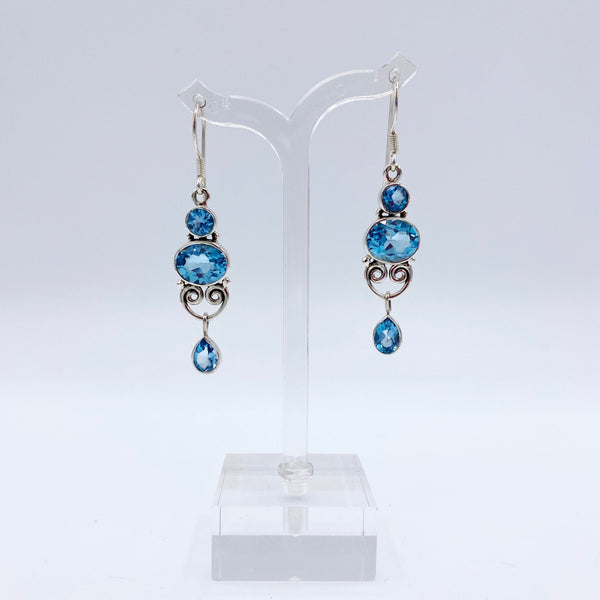 Blue Topaz Earrings
