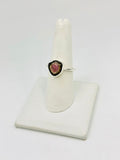 Watermelon tourmaline Size - 9 Rings Sterling Silver