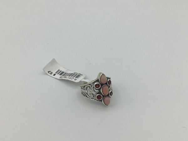 Pink opal Size 7 Rings Sterling Silver