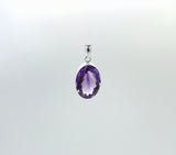 Faceted Amethyst Pendants