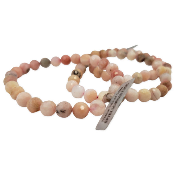 Pink Opal faceted Beaded Bracelet