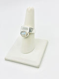 Rainbow Moonstone Size 8 Sterling Silver Rings