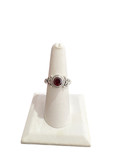 Garnet Size 7 Rings Sterling Silver