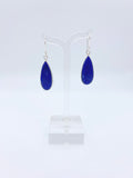 Sterling Silver Simple Lapis Earrings