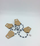 Larvakite,Angelite& Crystal Beaded Bracelets