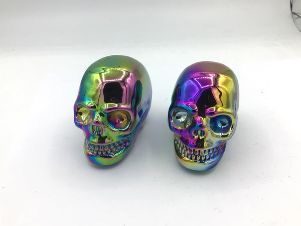 Rainbow Hematite Skull