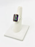 Mystic topaz Size 8 Sterling Silver Rings