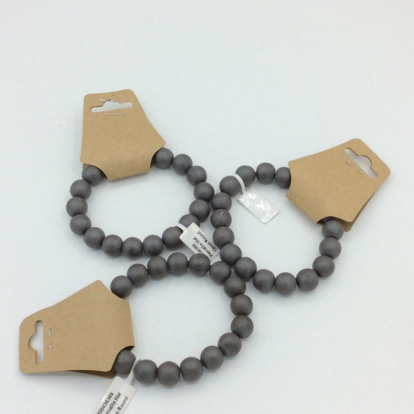 Hematite Matte Beaded Bracelets