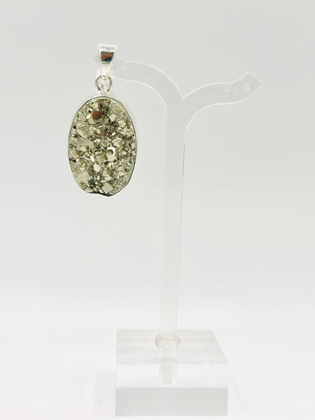 Pyrite Pendant Sterling Silver