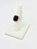 Garnet Size 8 Rings Sterling Silver