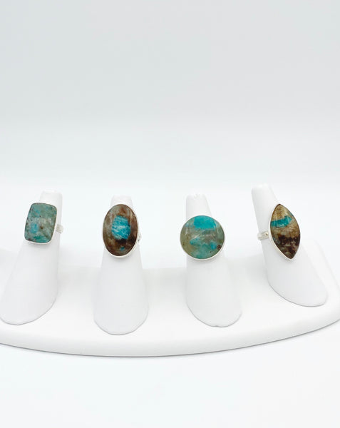 Bicolor Amazonite Rings