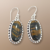 Sterling Silver Tiger’s Eye Earrings
