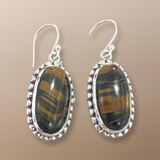 Sterling Silver Tiger’s Eye Earrings