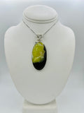 Bi-Color Prehnite Pendants
