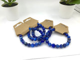 Faceted Lapis Bracelet