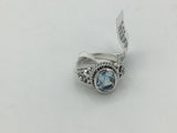 Blue Topaz Size 7 Rings Sterling Silver