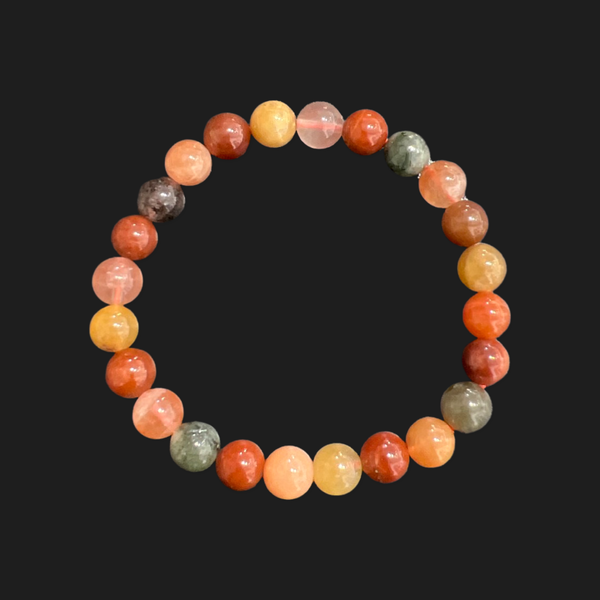 Multicolor Rutilated Qtz Beaded Bracelets