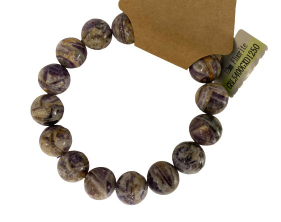 Fluorite Beaded Bracelets 12 mm